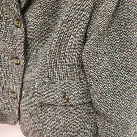 3 For 75 🥳❤️Vintage 90s LL Bean Tweed Wool Blazer – Petite Small – EUC - Picture 3 of 7